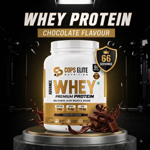 COPS ELITE Advance Whey Protein 2kg – Chocolate Flavour