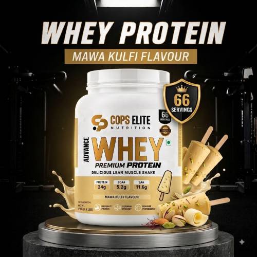 COPS ELITE Advance Whey Protein 2kg – Mawa kulfi Flavour